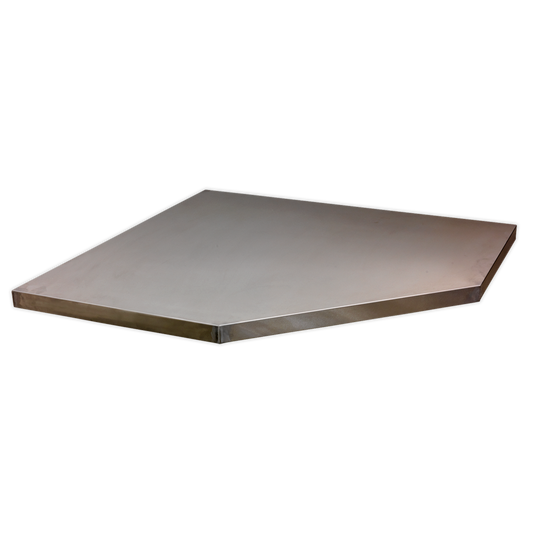 Stainless Steel Worktop for Modular Corner Cabinet 865mm