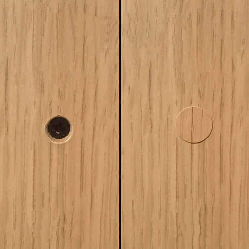 KwikCaps Self Adhesive Screw Cover Caps - Brown Grey Avola - Egger H1484 ST22