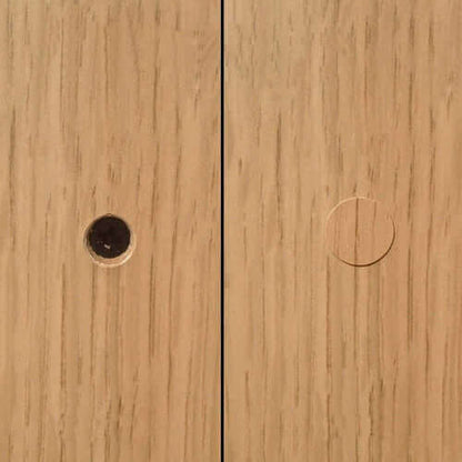 KwikCaps Self Adhesive Screw Cover Caps - Brown Grey Avola - Egger H1484 ST22