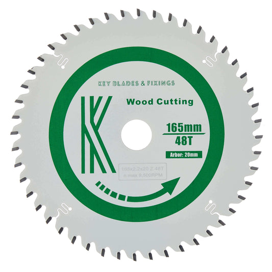 165mm x 20mm x 2.2mm 48 Tooth Track/Circular saw blade - 4102