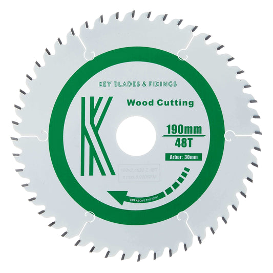 190mm x 30/20mm x 2.4mm 48 Tooth ATB Saw Blade - 4203