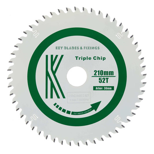 210mm x 30mm x 2.4mm 52 Tooth TCG Track Saw (Solid Surface) - 8210