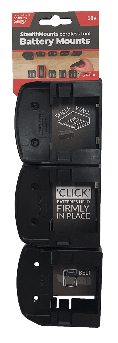 StealthMounts Cordless Alliance System Uchwyty akumulatorowe 6 szt. - (SM4)