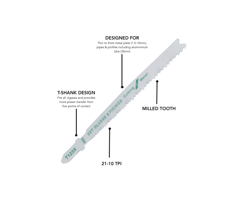 T123X Metal cutting Jigsaw Blades 1199