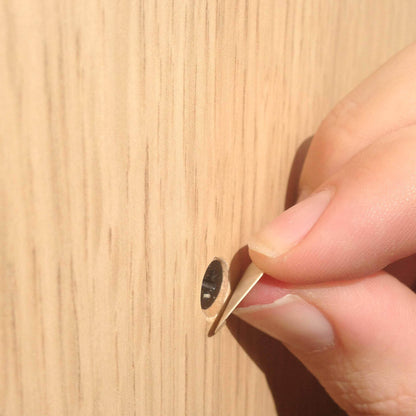 KwikCaps Self Adhesive Screw Cover Caps - Woodline Creme - Kronospan 8508 - Key Blades & Fixings Ltd
