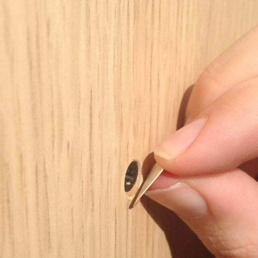 KwikCaps Self Adhesive Screw Cover Caps - Woodline Creme - Kronospan 8508 - Key Blades & Fixings Ltd
